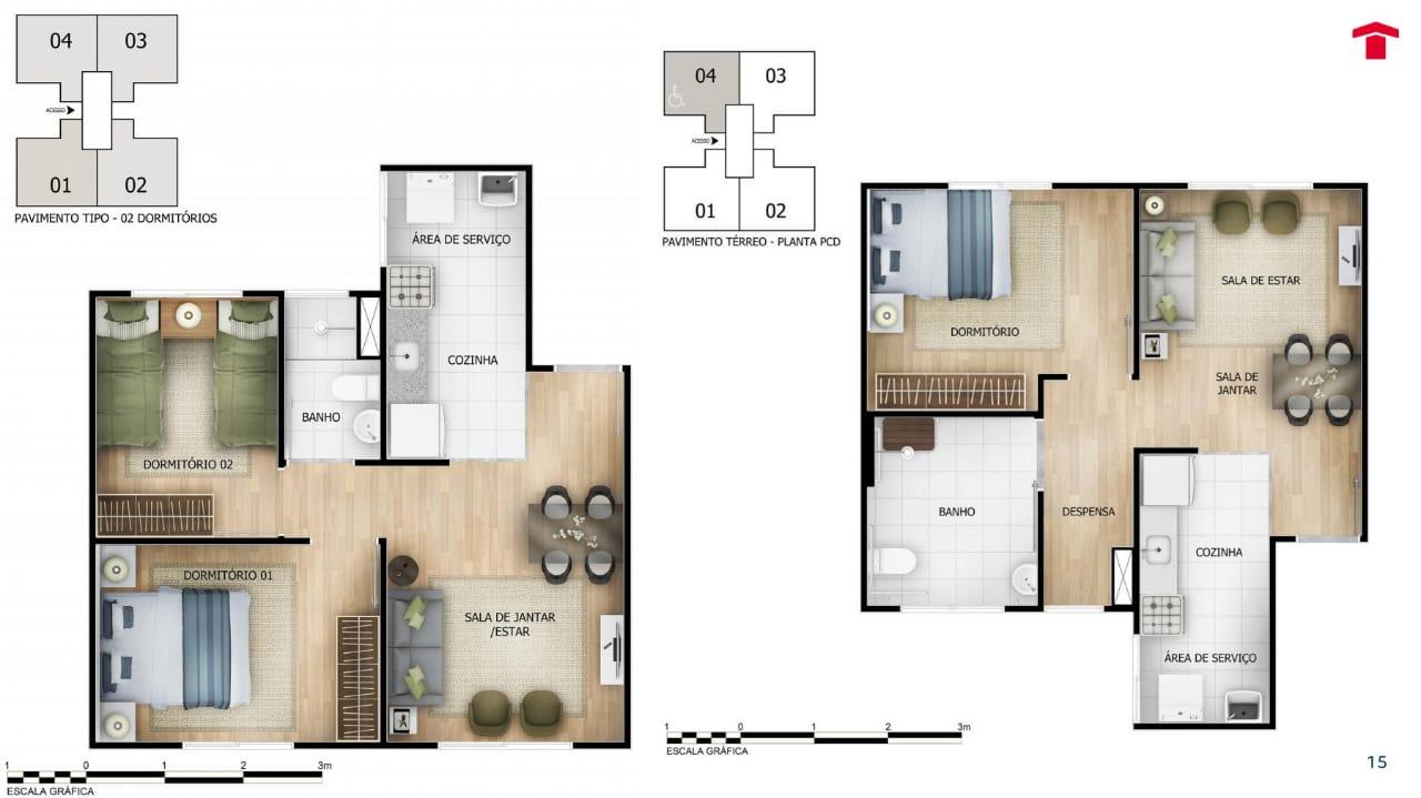 APARTAMENTO - ESTAÇÃO DAS FONTES